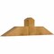 Ekena Millwork Portland Rough Sawn Timber Gable Bracket, Western Red Cedar, 48"W x 12"H x 4"D x 6"F, 6/12 Pitch GBW048X12X0406POR00RWR - alternate 5